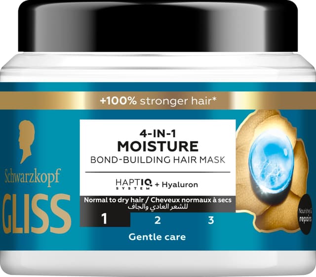 Gliss 4-in-1 Moisture Bond-Building Hair Mask, 400ml