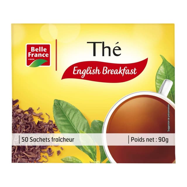 Belle France English Breakfast Tea Sachets, 90g