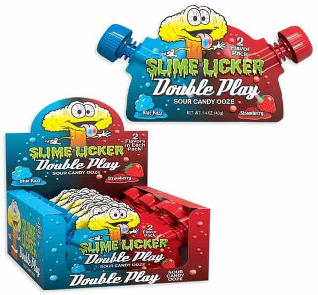 Toxic Waste Blue Razz & Strawberry Slime Licker, 40g