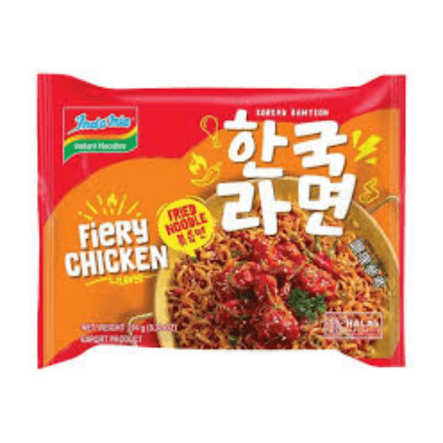 Indomie Korean Fiery Chicken Fried Noodles, 94 g