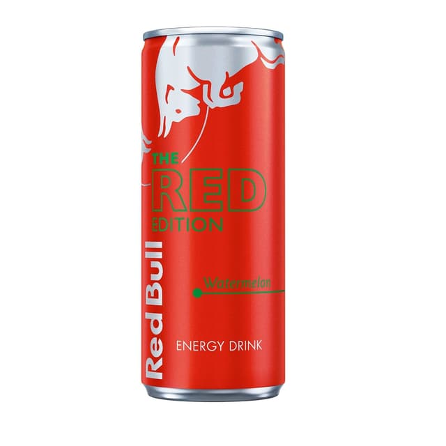 ريد بول الإصدار الأحمر بطيخ مشروب طاقة، 250ml