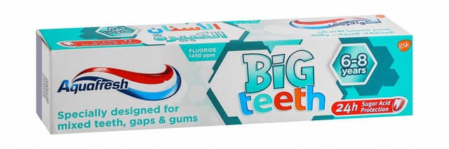 Aquafresh My Big Teeth Fluoride Toothpaste Fresh Mint Flavor (6+ Years), 50ml