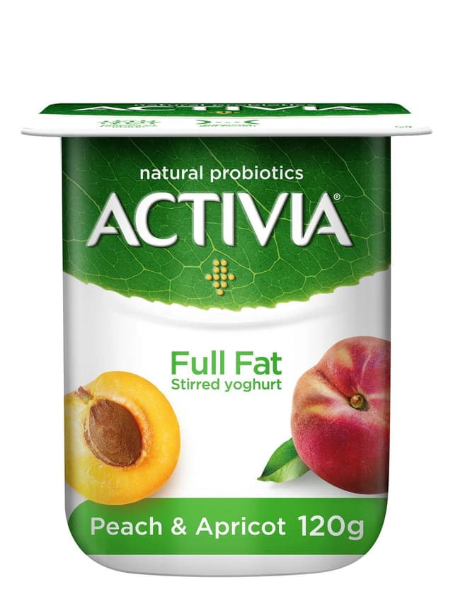 Activia Fruit Peach Apricot Yoghurt 120 g