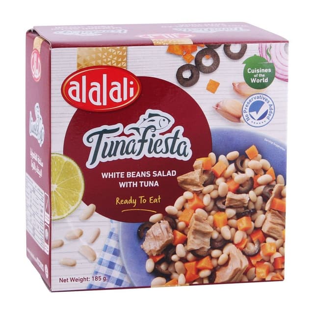 الألالي سلطة فاصوليا بيضاء مع تونة, 185g