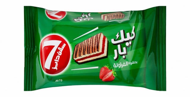 7 دايز بار كيك محشو فراولة، 25جم