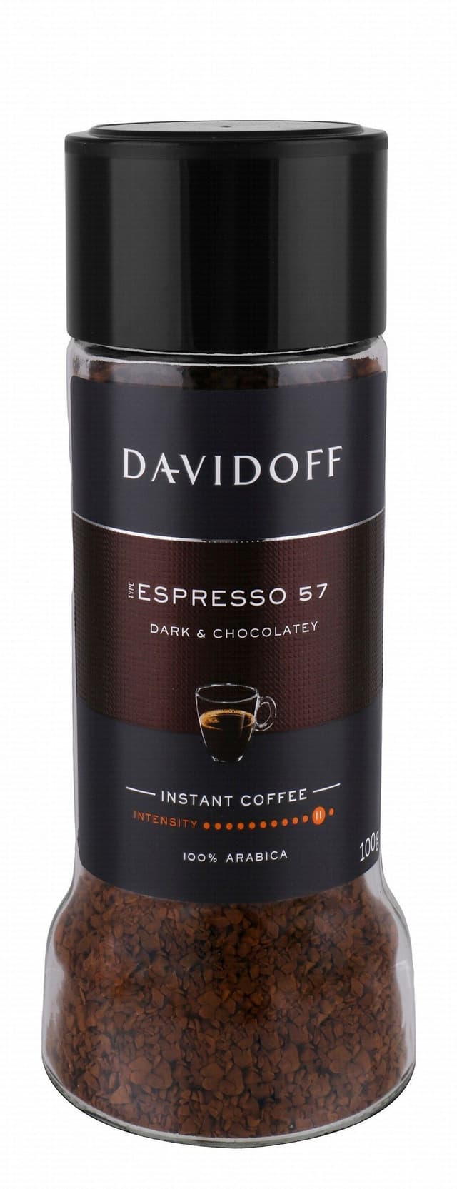 Davidoff Espresso 57 Dark & Chocolatey Instant Coffee - Intensity 11, 100g