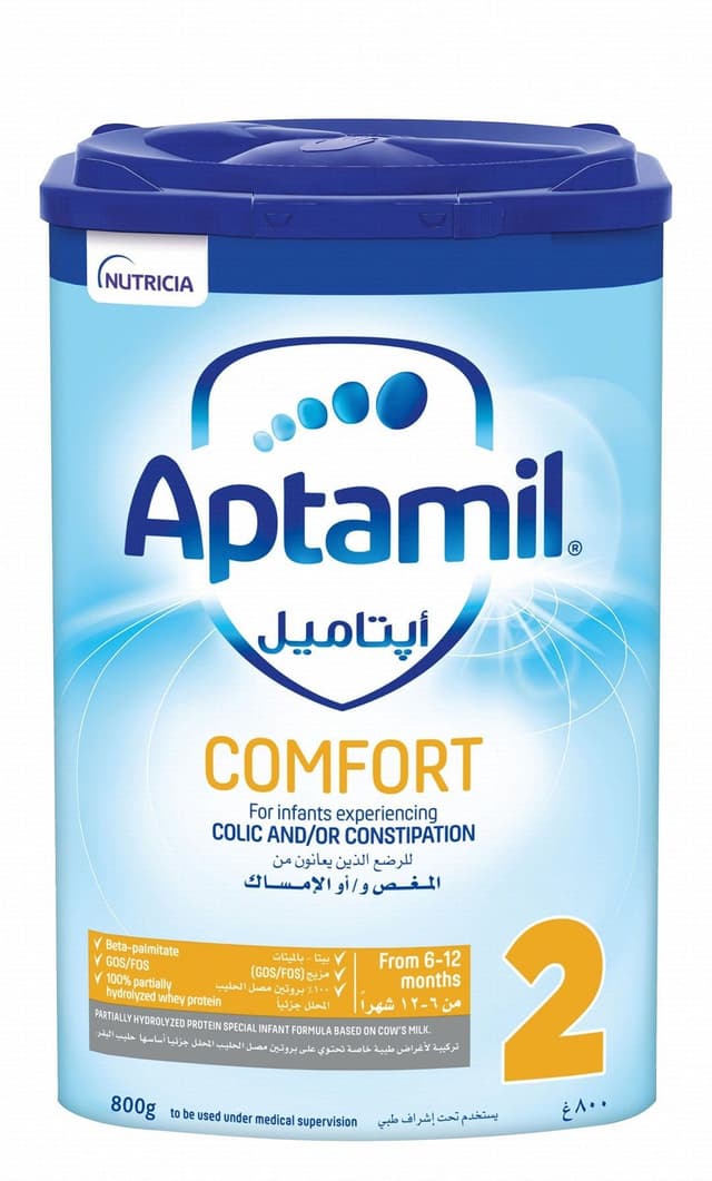 أبتاميل حليب أطفال كومفورت المرحلة الثانية مناسب للأطفال من 6 إلى 12 شهر 800 جم