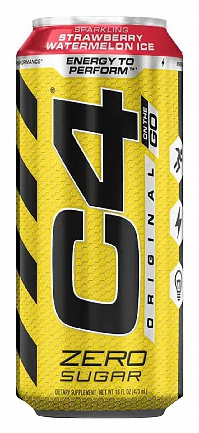 C4 Strawberry & Watermelon Ice Energy Drink, 473ml