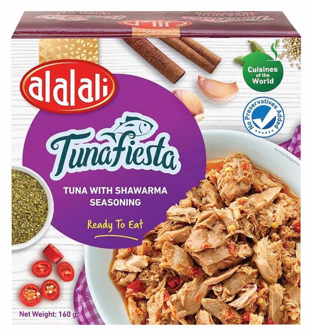 الألالي تونة بتوابل شاورما, 160g