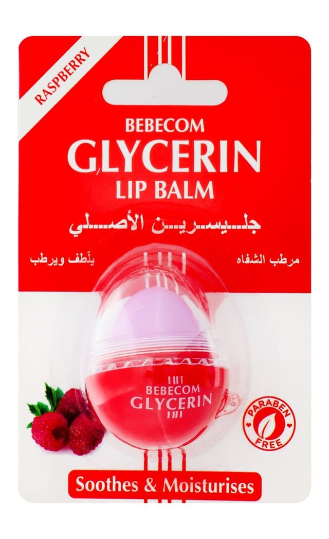 Bebecom Raspberry Flavor Soothing & Moisturizing Lip Balm, 1 Piece