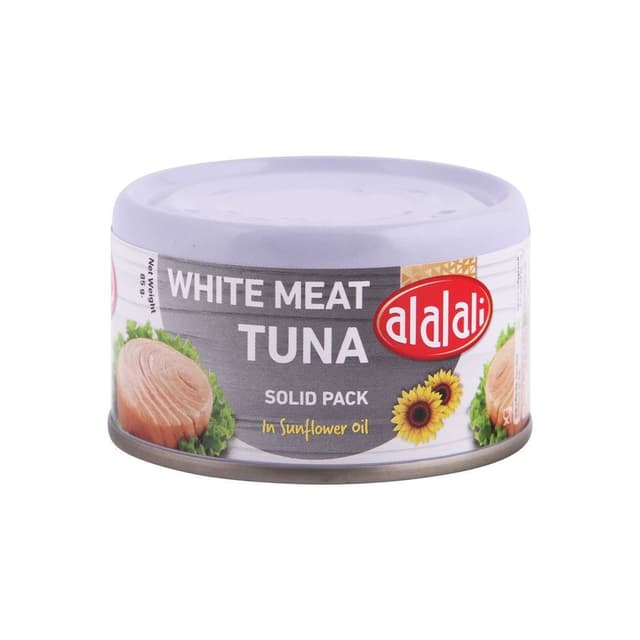 العلالي تونة لحم أبيض صلبة في زيت عباد الشمس, 85g