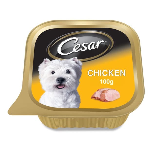 Cesar Wet Dog Food with Chicken, 100g
