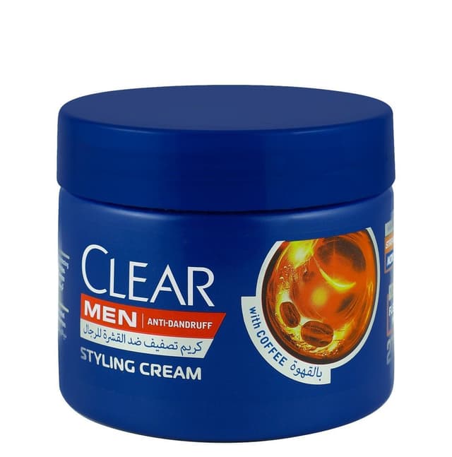 Clear Men Anti-Dandruff Styling Cream Flexible Hold with Coffee