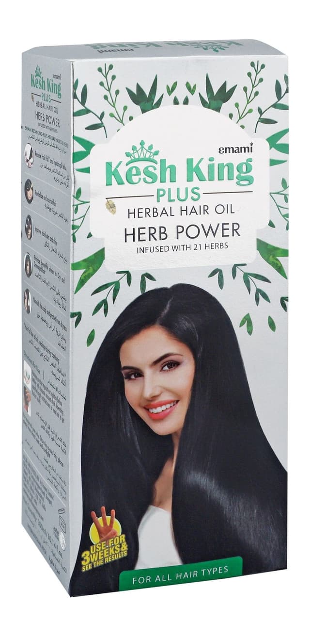 Kesh King Plus Herbal Oil for All Hair Types, 300ml