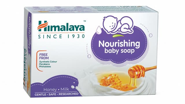 Himalaya Nourishing Milk & Honey Baby Soap, 125g