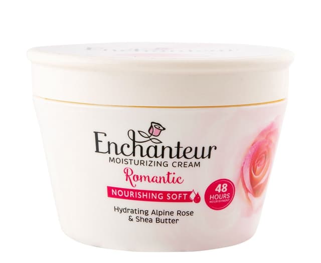 Enchanteur Romantic Moisturizing Cream with Alpine Rose & Shea Butter, 200ml