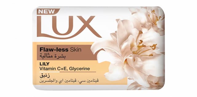 Lux Flawless Skin Soap Bar with Lily Extract, Glycerine & Vitamins, 75g