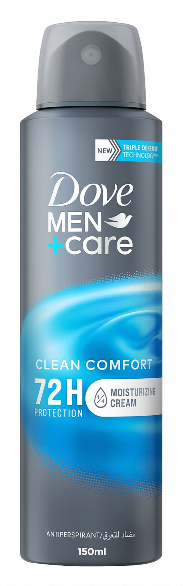Dove Men+Care Clean Comfort 72H Antiperspirant Moisturizing Deodorant Spray, 150ml