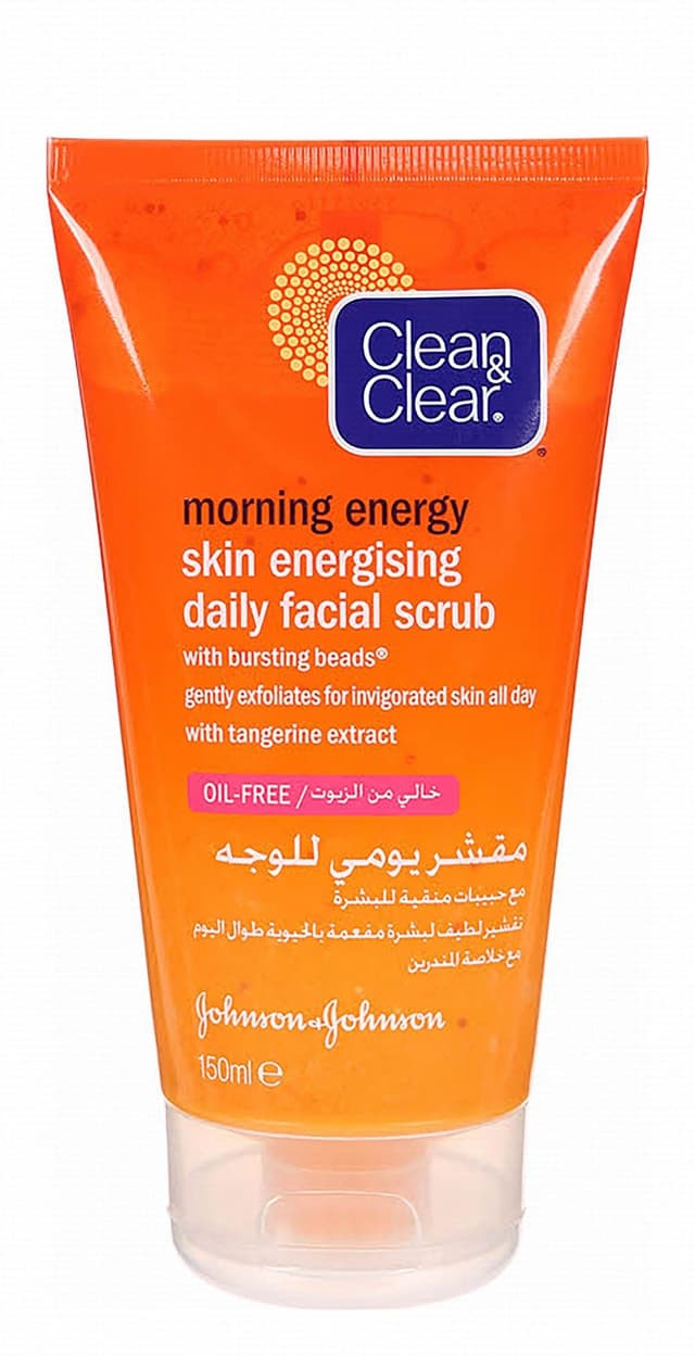 Clean & Clear Morning Energy Skin Energising Daily Facial Scrub, 150ml