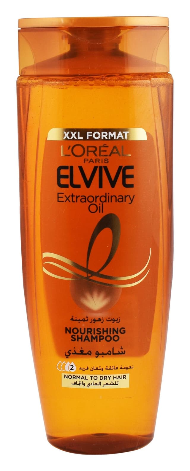 Elvive Extraordinary Oil Shampoo for Normal to Dry Hair, 600ml