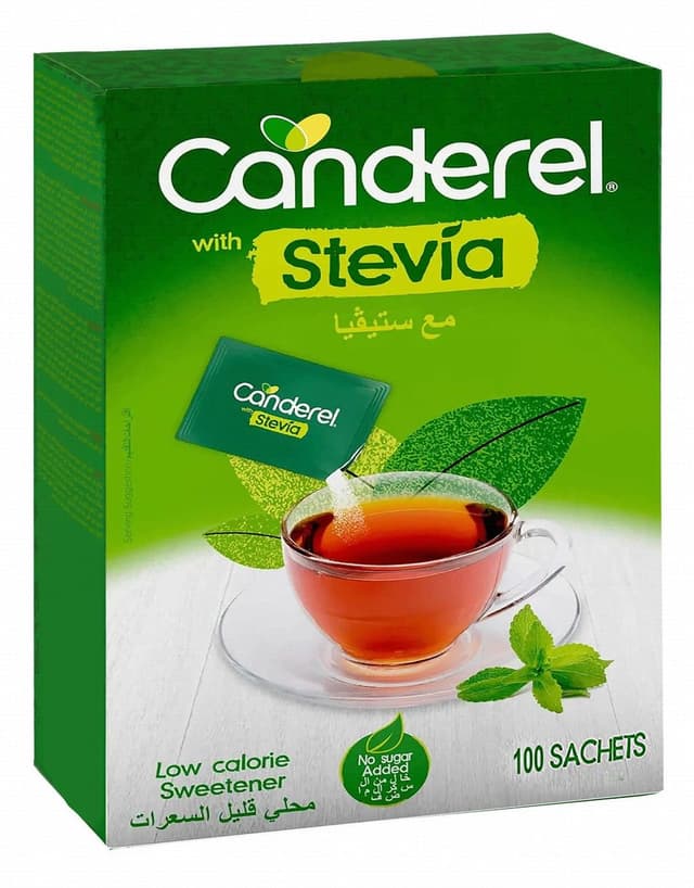 Canderel Low Calorie Sweetener Sachets with Stevia, 200g