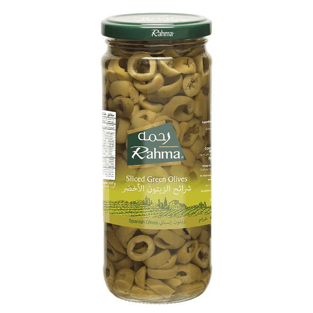 Rahma Green Sliced Olives, 430g