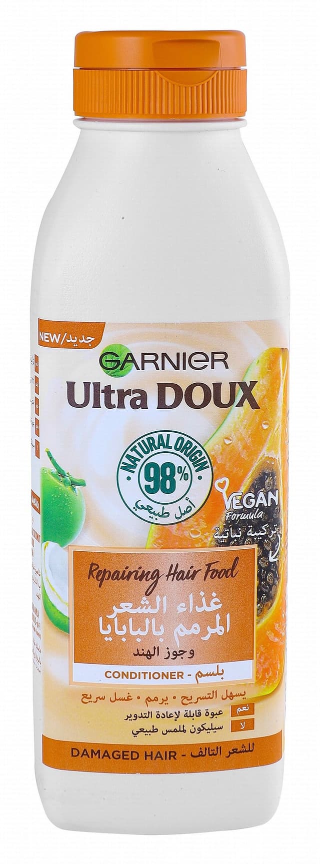 Garnier Ultra Doux Repairing Conditioner with Papaya & Coconut Extracts for Damaged Hair