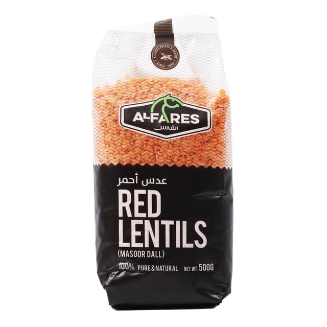 الفارس عدس أحمر 500 gm