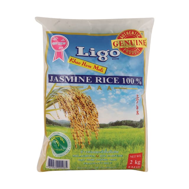Ligo Jasmine Rice, 2kg