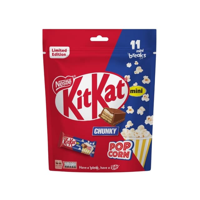 KitKat Chunky Mini Popcorn Chocolate, 182.6g