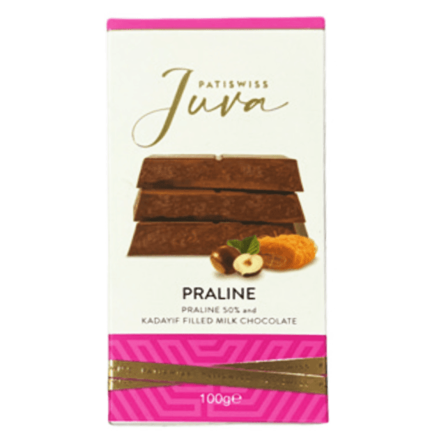 Patiswiss Juva Praline Kadayif Chocolate, 100g