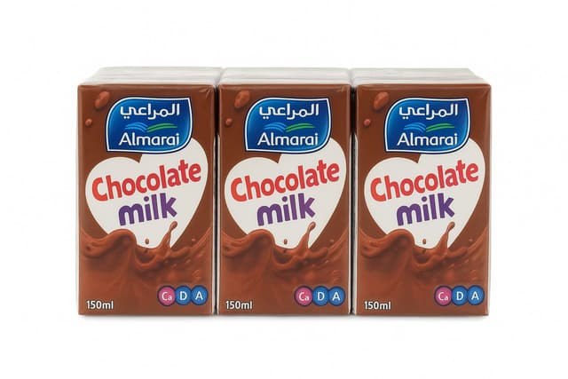 المراعي نجوم حليب شوكولاتة يو إتش تي، 6x150ml