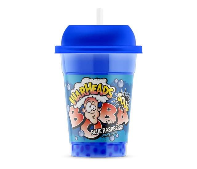 Warheads Boba Sour Blue Raspberry, 400ml