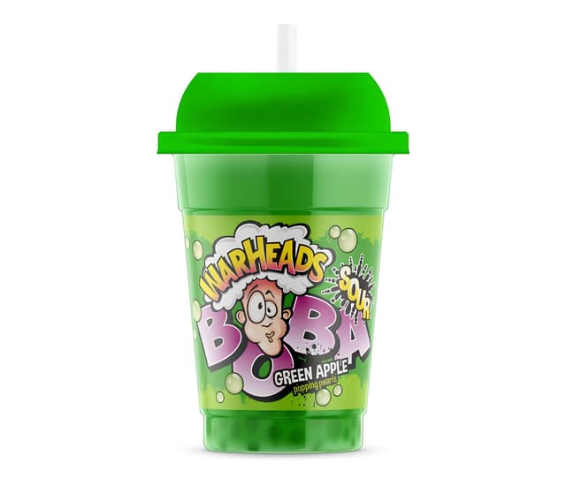 Warheads Boba Sour Green Apple, 400ml