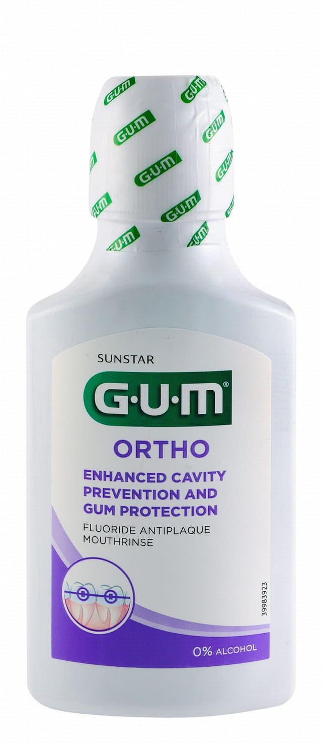 GUM Ortho Anti-Cavity & Anti-Plaque Mouthwash, 300ml