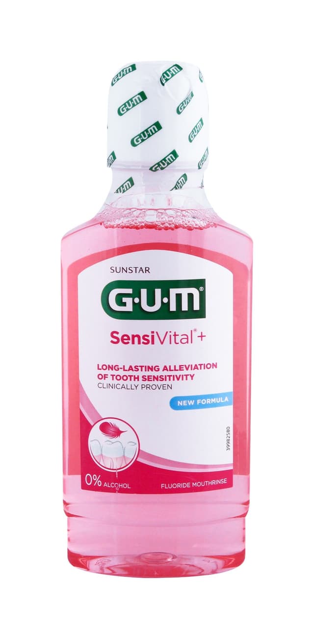 GUM Sensivital Mouth Rinse Mint Flavor for Sensitive Teeth, 300ml