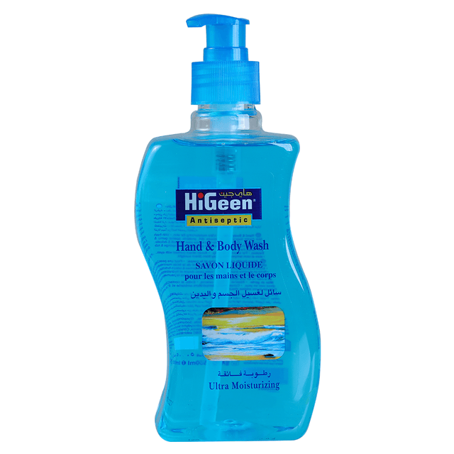 HiGeen Antiseptic Ultra Moisturizing Hand & Body Wash Sea Breeze Scent, 500ml