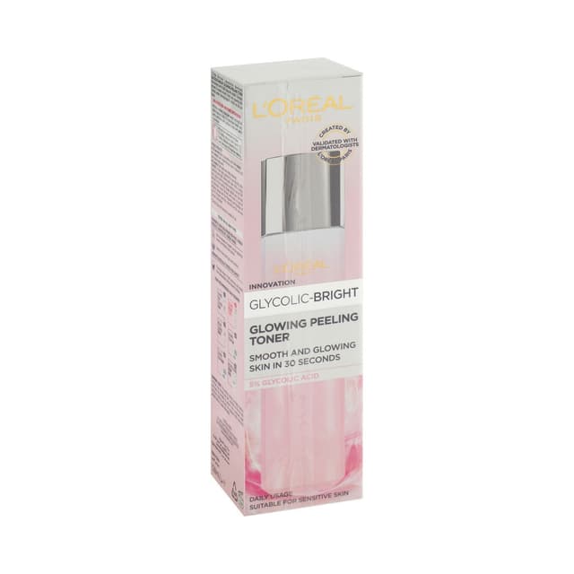 L'Oreal Glowing & Peeling Facial Toner with Glycolic Acid