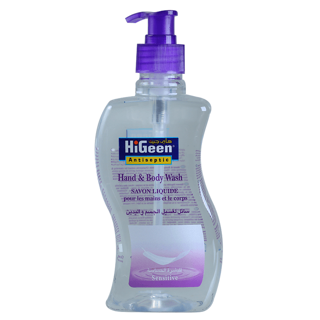 HiGeen Antiseptic Hand & Body Wash for Sensitive Skin, 500ml