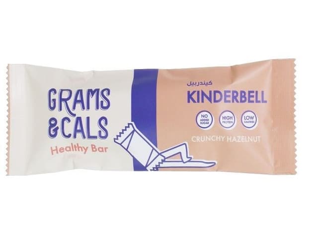 Grams & Cals Kinderbell Crunchy Hazelnut Snack Bar, 40g