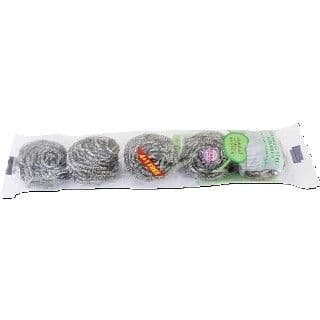 Tamimi Markets Basics Stainless Steel Scrubber, 5 Pieces