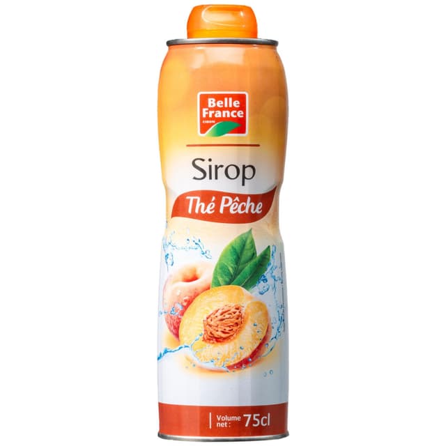 Belle France Peach Tea Syrup, 75cl