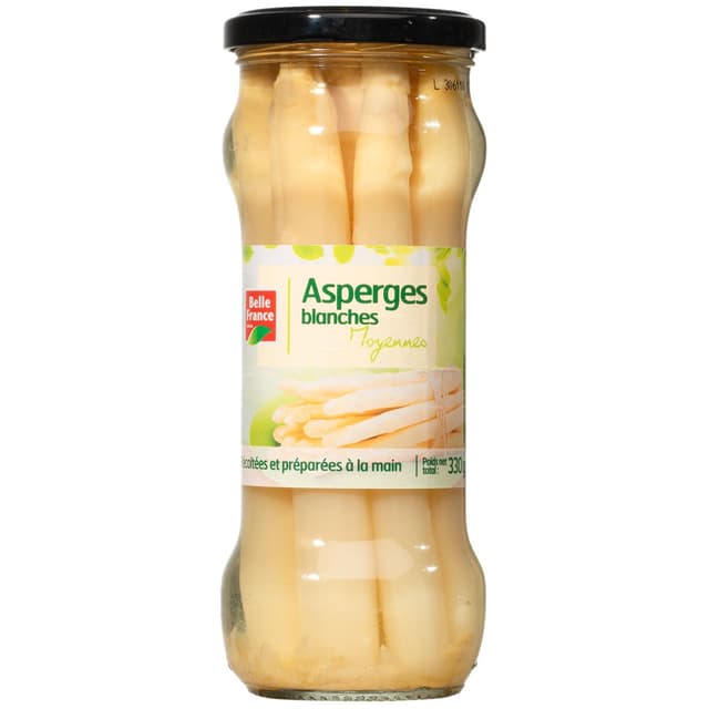 Belle France Medium White Asparagus, 330g