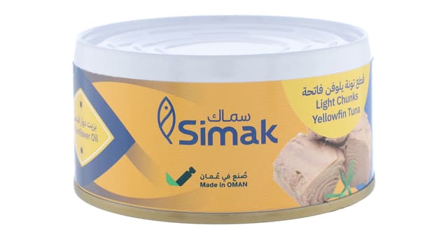 Simak Light Chunks Yellowfin Tuna in Sunflower Oil, 112g