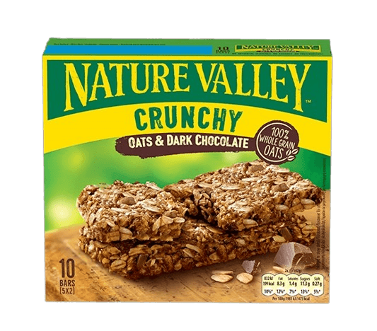 Nature Valley Crunchy Granola Bars with Oats & Dark Chocolate, 5x42g