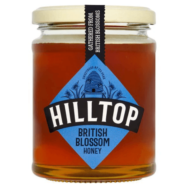 Hill Top Honey Raw British Blossem Honey 340 Gm
