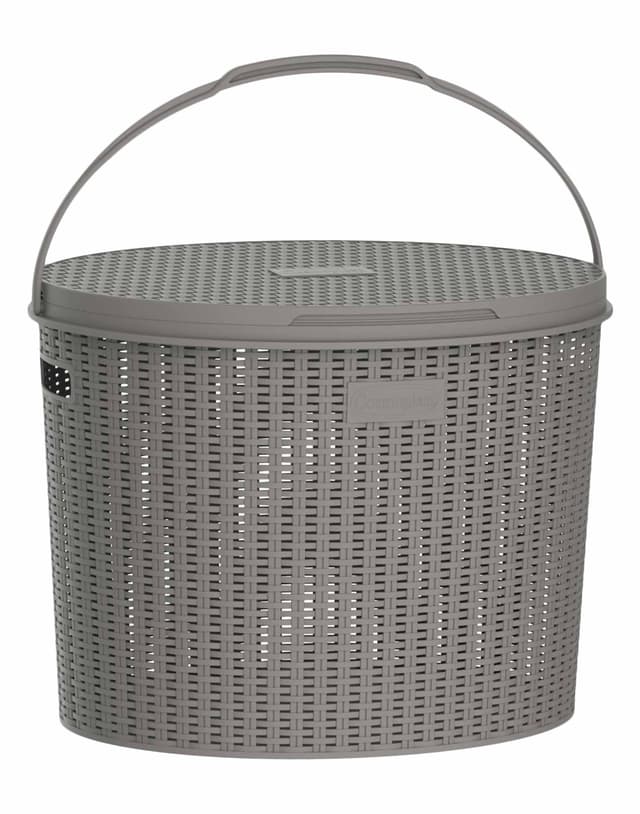 Cosmoplast Cedarattan Grey Picnic Basket