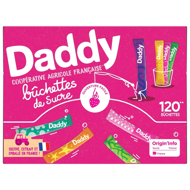 Daddy Extra Fine Sugar In Sachets, 480g