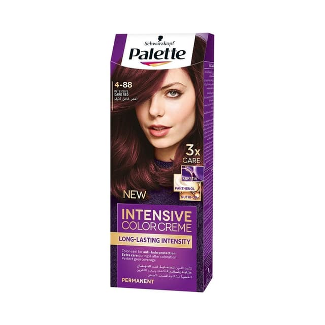 Schwarzkopf Palette Intensive Color Creme 4-88 Intensive Dark Red, 1 Pack