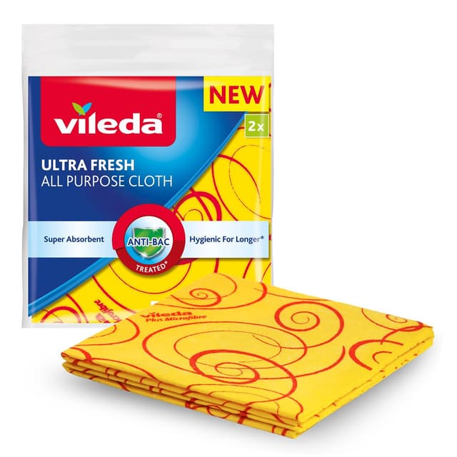 Vileda Allpurpose Ultrafresh Cloth, 2 Pieces